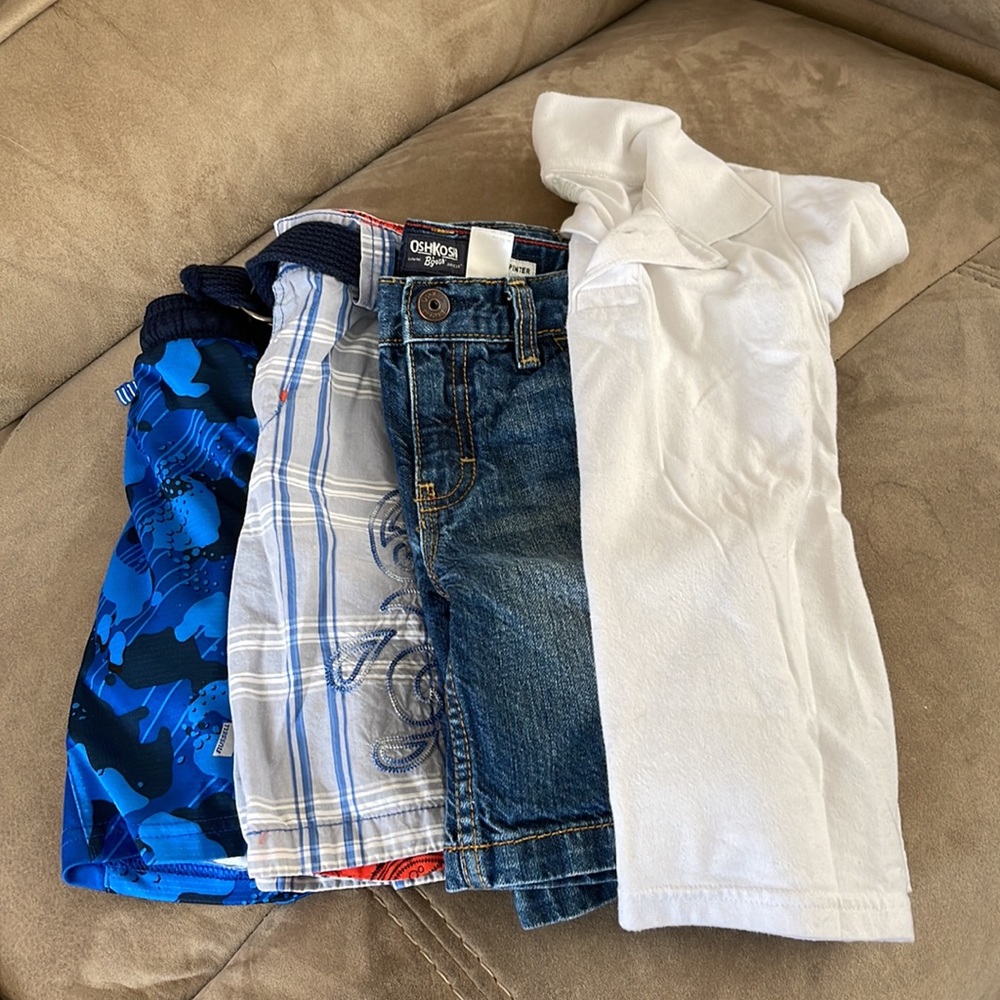 Kids Bundle 4 Items: Shorts and Shirt